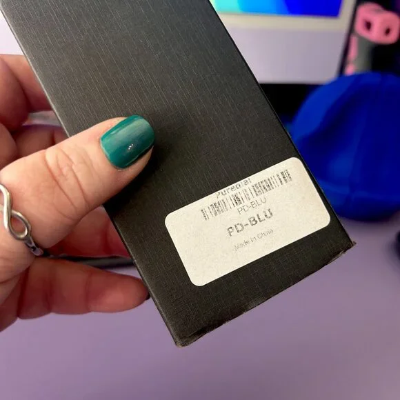 Japanese PureDial Square Legacy in Sapphire Blue and Silver with Leather Strap - Picture 15 of 15